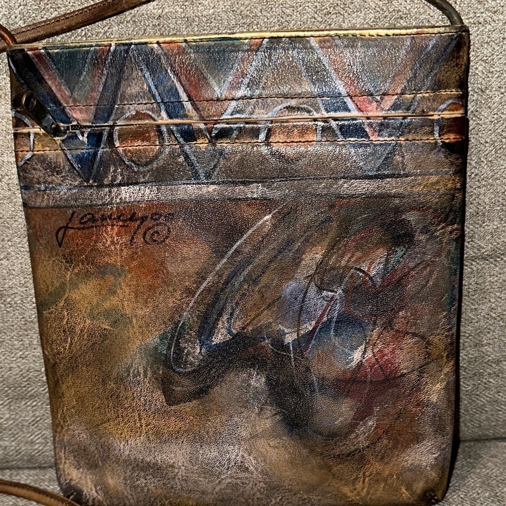 Artistic Leather Crossbody Bag